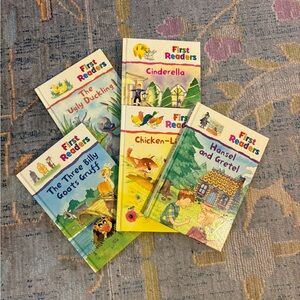 Children's Fairy Tale Five Book Set Brothers Grimm First Readers